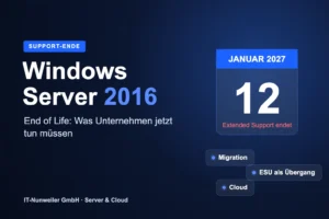 Windows Server 2016 End of Life: Support-Ende am 12. Januar 2027