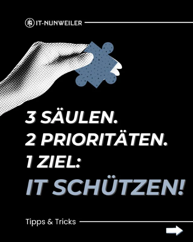 Die 3 Säulen der IT-Sicherheit – das Fundament für den Schutz deiner Daten. 🔐

Vertraulichkeit, Integrität und Verfügbarkeit sind die zentralen Prinzipien jeder funktionierenden IT-Sicherheitsstrategie.

Schon mit einfachen Mitteln wie klar geregelten Zugriffsrechten, verschlüsselter Datenübertragung und regelmäßig durchgeführten Backups lassen sich große Risiken vermeiden und Systeme langfristig stabil halten. 💻💪

Und jetzt mal ehrlich:
Wie gut bist du in diesen drei Bereichen wirklich aufgestellt?
Teile deine Einschätzung in den Kommentaren oder schreib uns direkt – wir helfen dir gerne weiter. 👇

#ITSicherheit #CyberSecurity #Vertraulichkeit #Integrität #Verfügbarkeit #ITBasics #BusinessIT #ITNunweiler #ManagedServices #Datenschutz #ITSupport #Hannover #Goslar #Braunschweig #Badharzburg #Hamburg